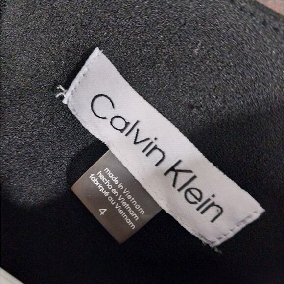 NWOT! CALVIN KLEIN! BLACK 1 PC BELTED WAIST, PUFF SLEEVE JUMPSUIT, ONESIE! SZ 4 - Picture 9 of 12